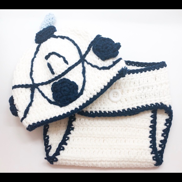 Knit Hat & Diaper Cover - Picture 2 of 2